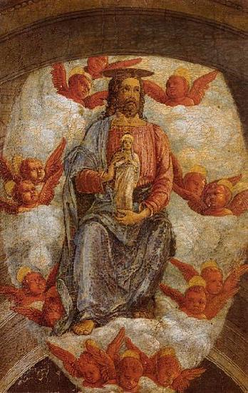 Andrea Mantegna Christ Welcoming the Virgin in Heaven china oil painting image